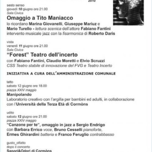 Il Teatro Incerto al Festival dei sensi di Cormòns