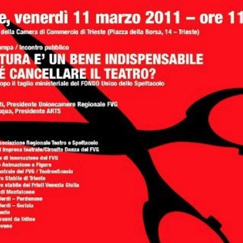 Conferenza stampa/Incontro pubblico La cultura è un bene indispensabile perchè cancellare il teatro?
