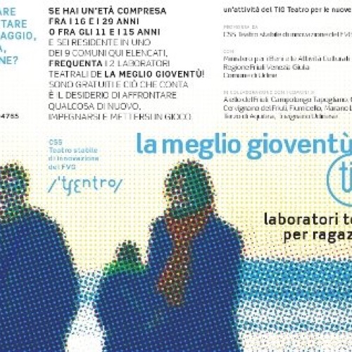 La meglio gioventù laboratori teatrali per ragazzi: al via dal 9 novembre