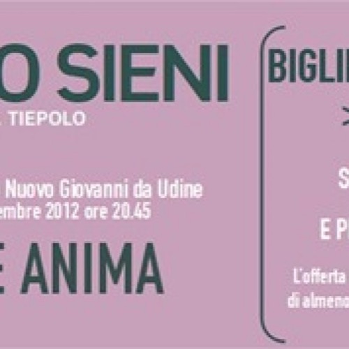 Eccezionale LAST MINUTE&nbsp;per De Anima di Virgilio Sieni di giovedì 20 dicembre&nbsp;al Teatro Nuovo Giovanni da Udine&nbsp;per Le giornate del Tiepolo