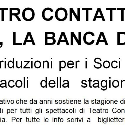 A Teatro Contatto 36 con Banca di Udine, la banca della tua citt&agrave;